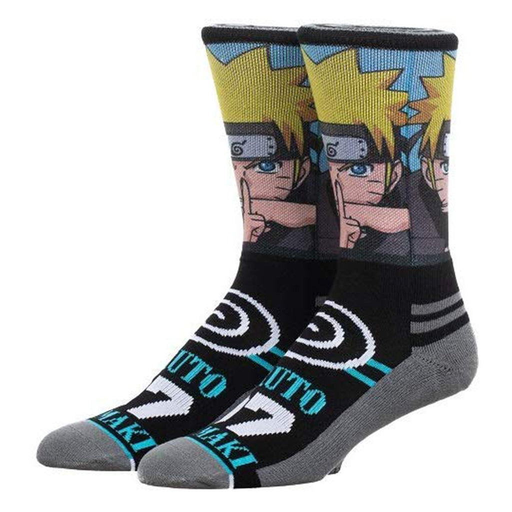 Naruto Uzumaki Men's Sublimated One Pair Crew Socks