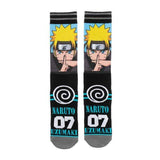 Naruto Uzumaki Men's Sublimated One Pair Crew Socks - Radar Toys