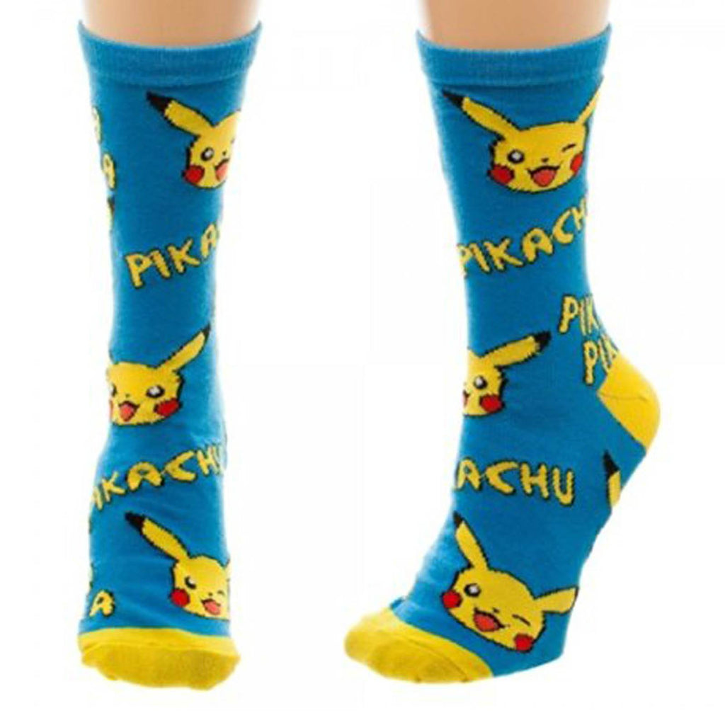 Pokemon Pikachu Juniors One Pair Of Crew Socks