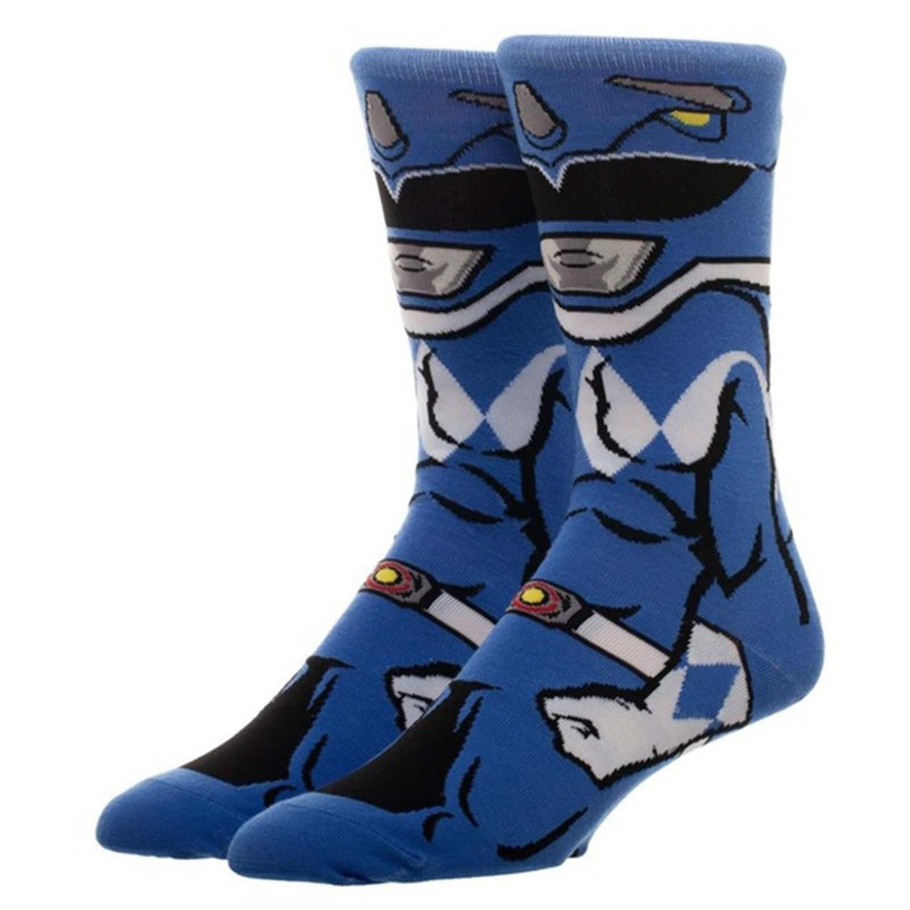 Power Rangers Character Collection Blue Ranger 1 Pair Of Crew Socks