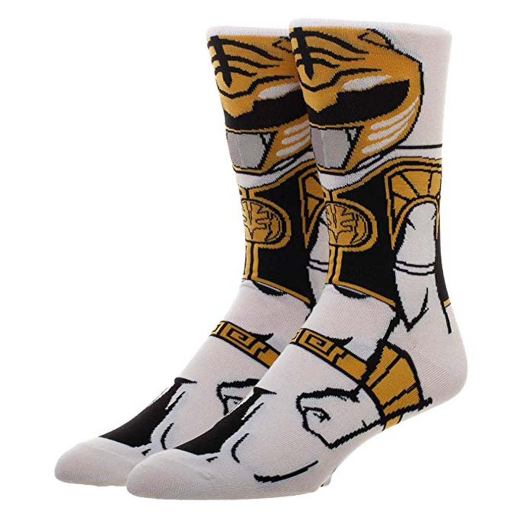 Power Rangers Character Collection White Ranger 1 Pair Of Crew Socks