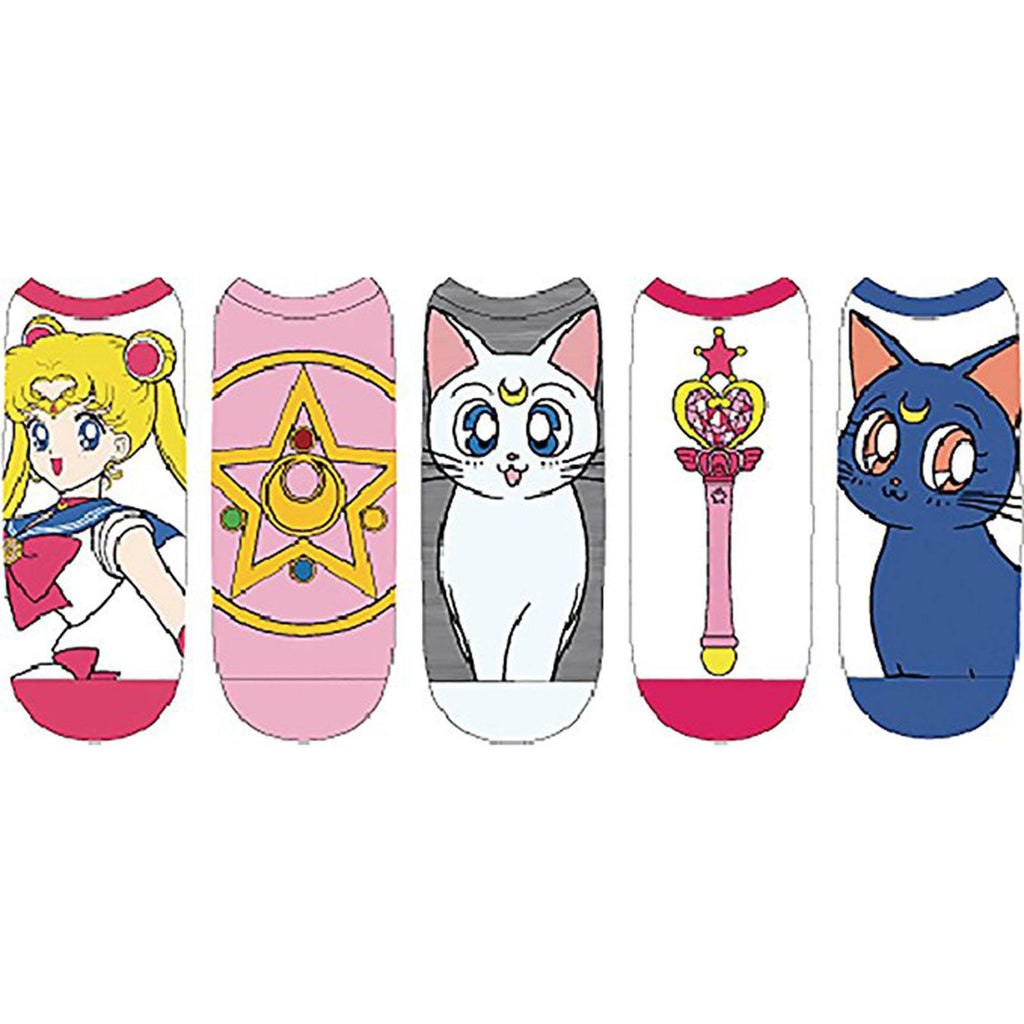Sailor Moon Crystal Star 5 Pairs Of Low Cut Socks