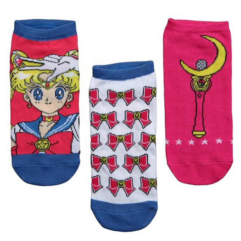 Sailor Moon Serena Womens Low Cut 3 Pairs Of Socks