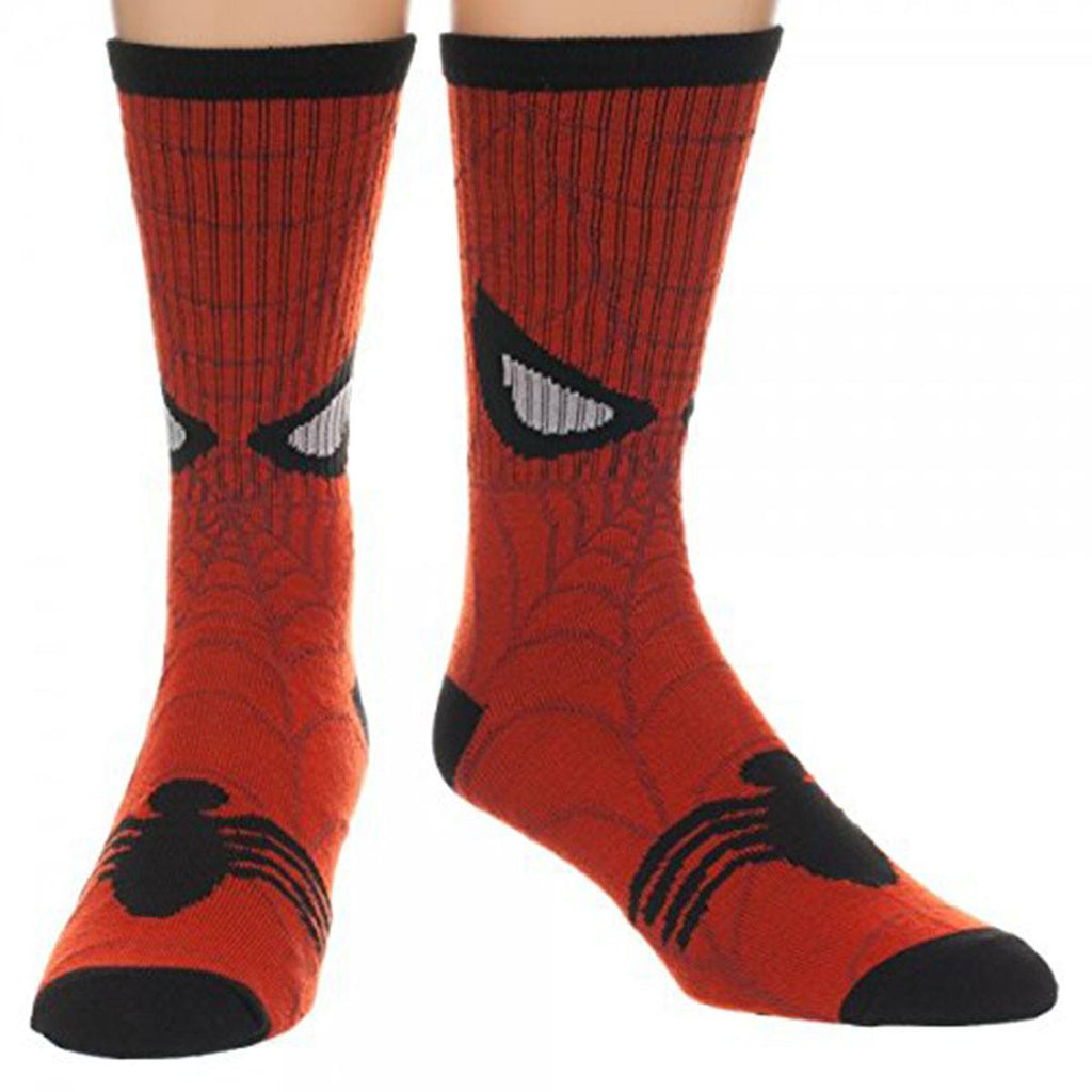 Spiderman Web Face Crew Socks
