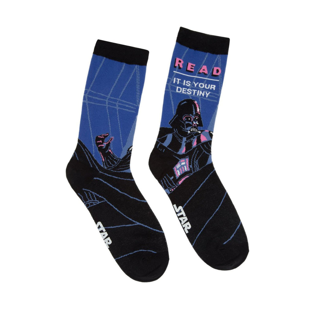 Star Wars Darth Vader Read Single Pair Large Crew Socks