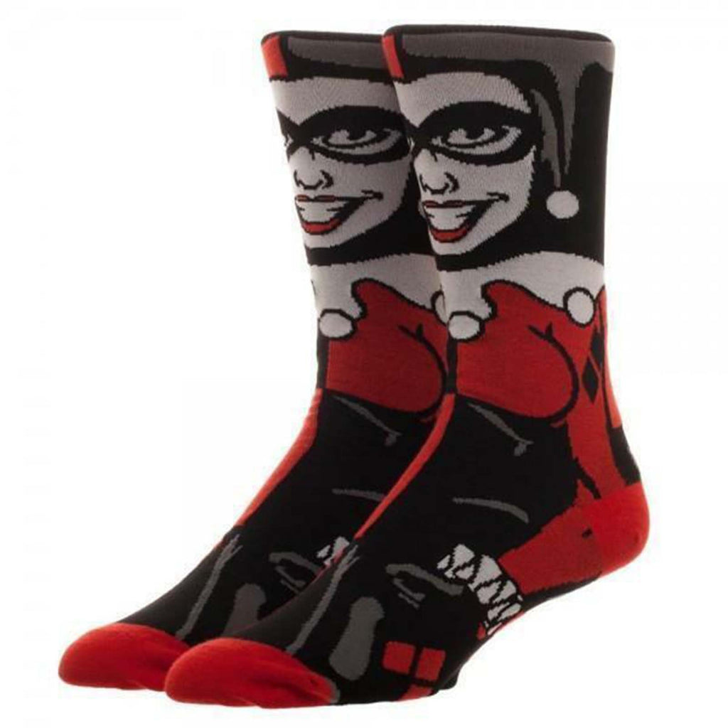 The DC Comics Character Collection Harley Quinn 1 Pair Of Crew Socks