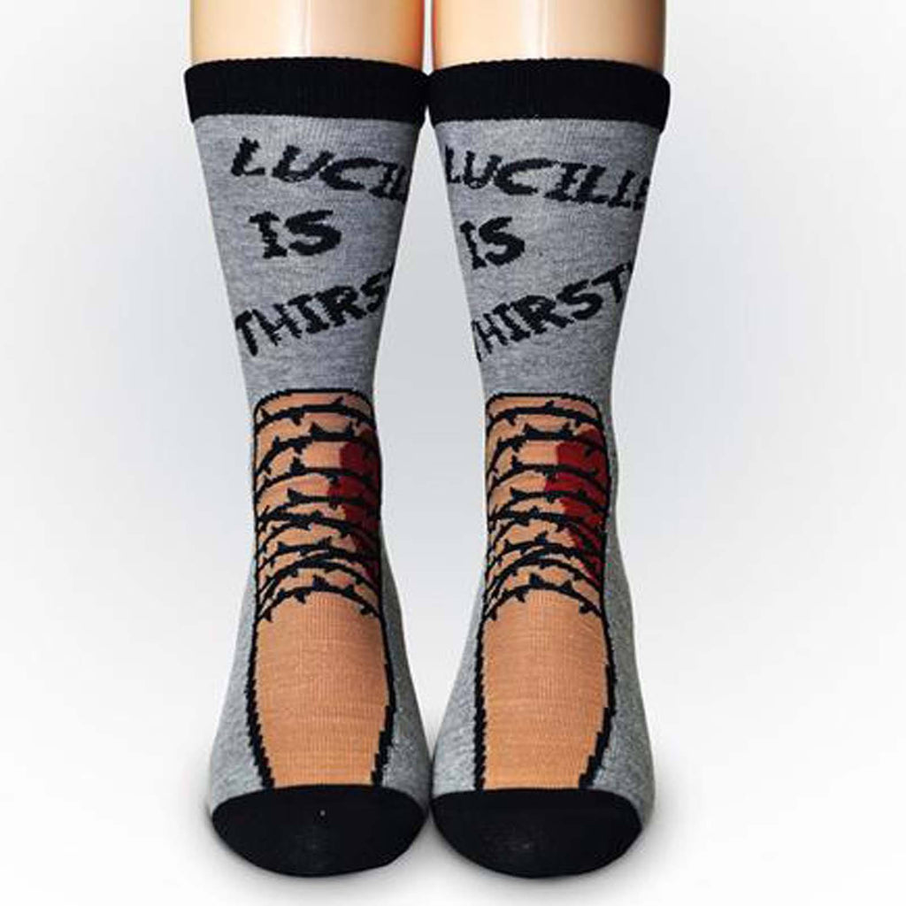 Walking Dead Lucille Is Thirsty 1 Pair Of Socks