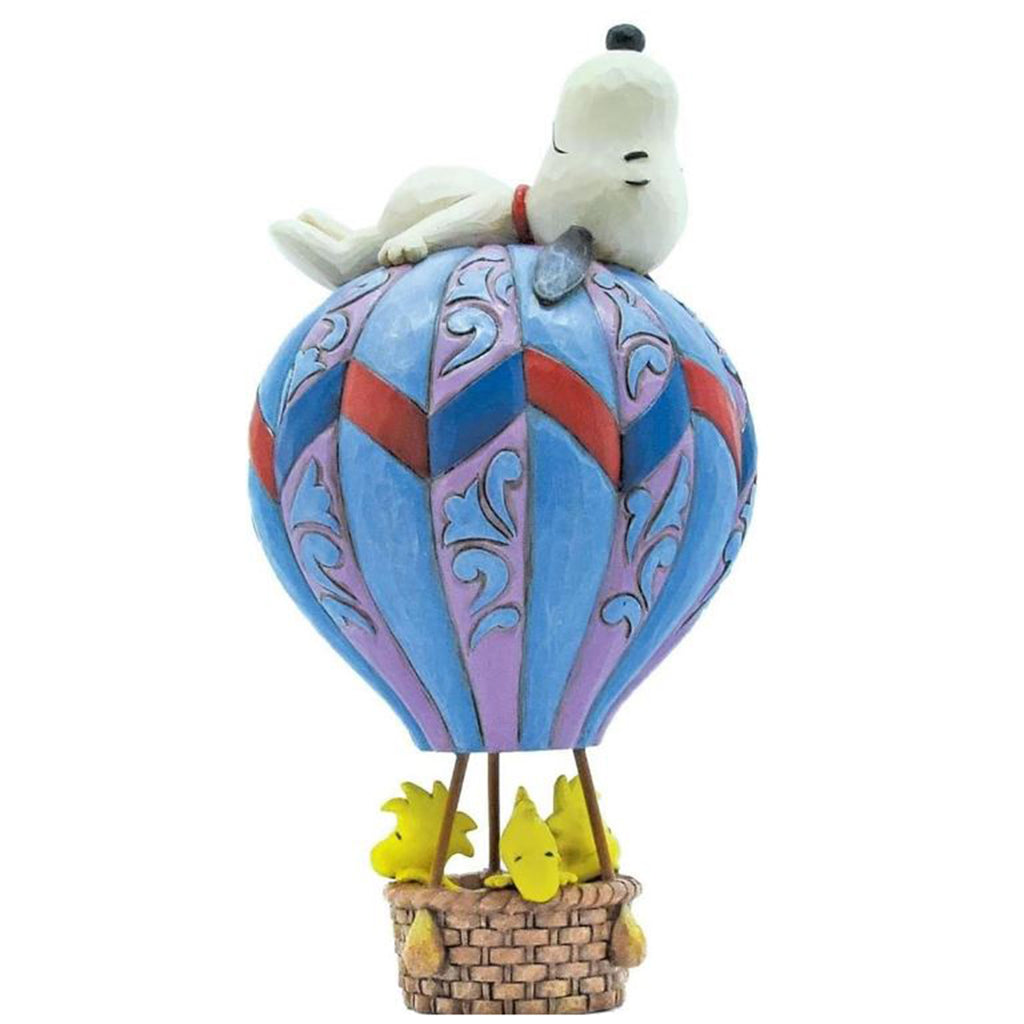 Enesco Peanuts Snoopy Laying On Hot Air Balloon Figure