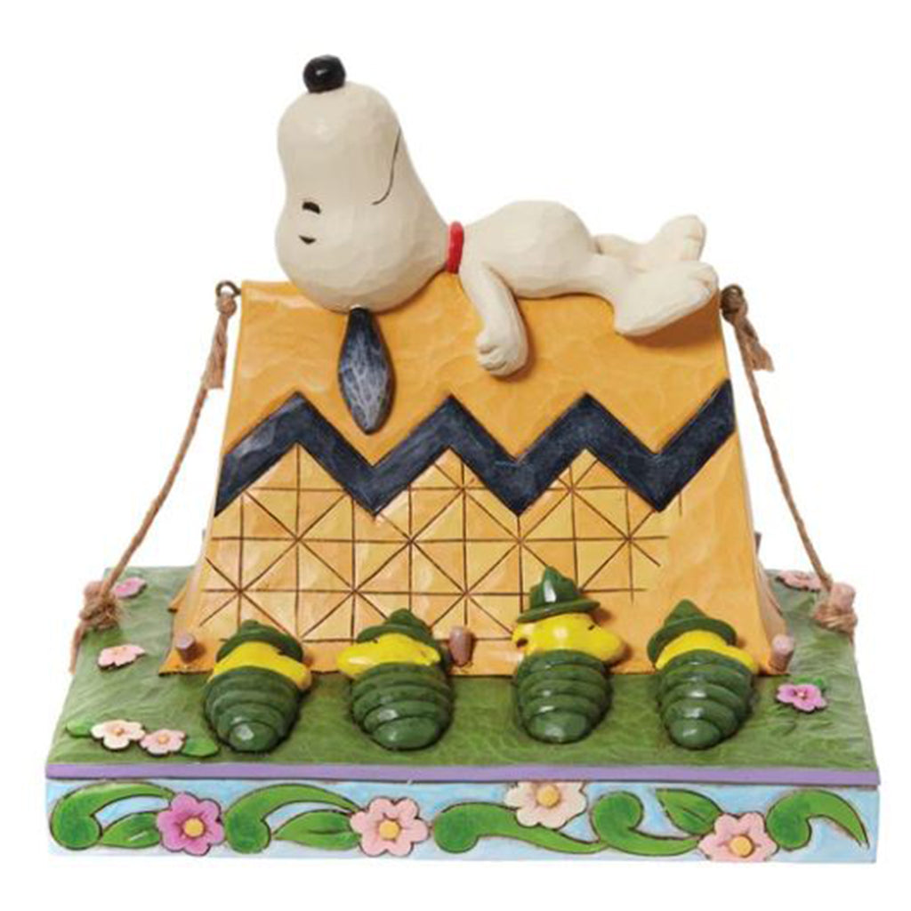 Enesco Peanuts Snoopy And Woodstock Camping Figure