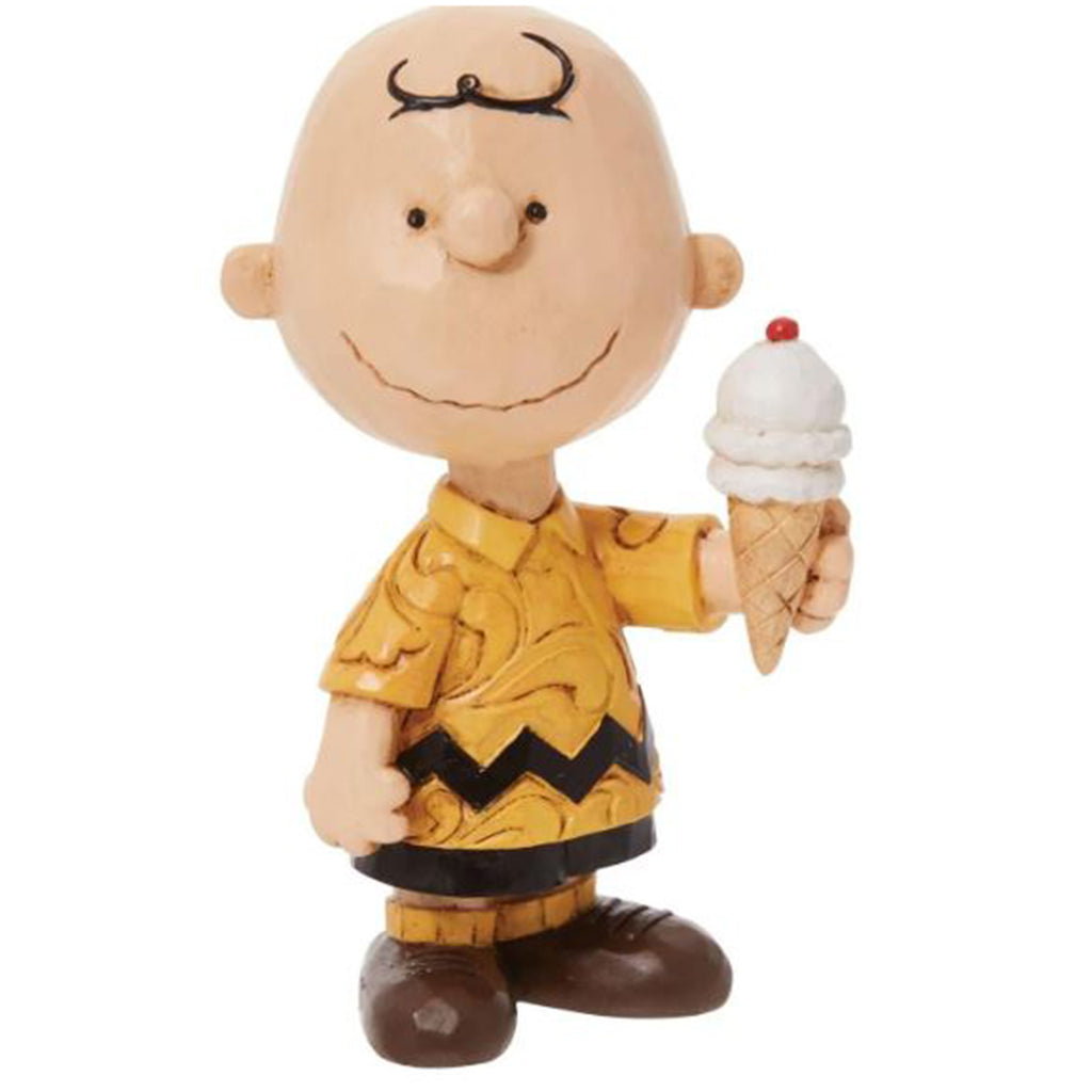 Enesco Peanuts Charlie Brown With Ice Cream Figure