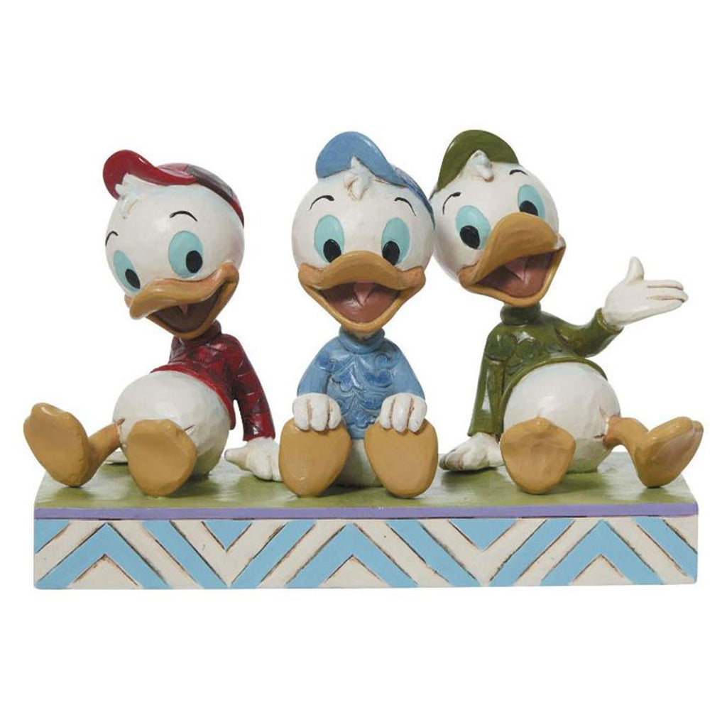 Enesco Disney Huey Dewey And Louie Sitting Figure - Radar Toys
