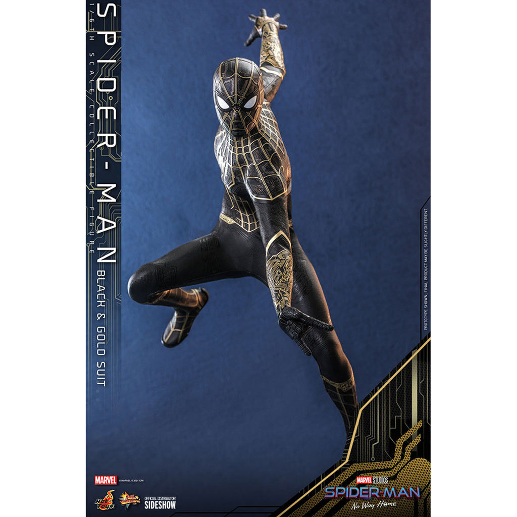 Hot Toys Marvel Spider-Man No Way Home Black Gold Suit Figure - Radar Toys