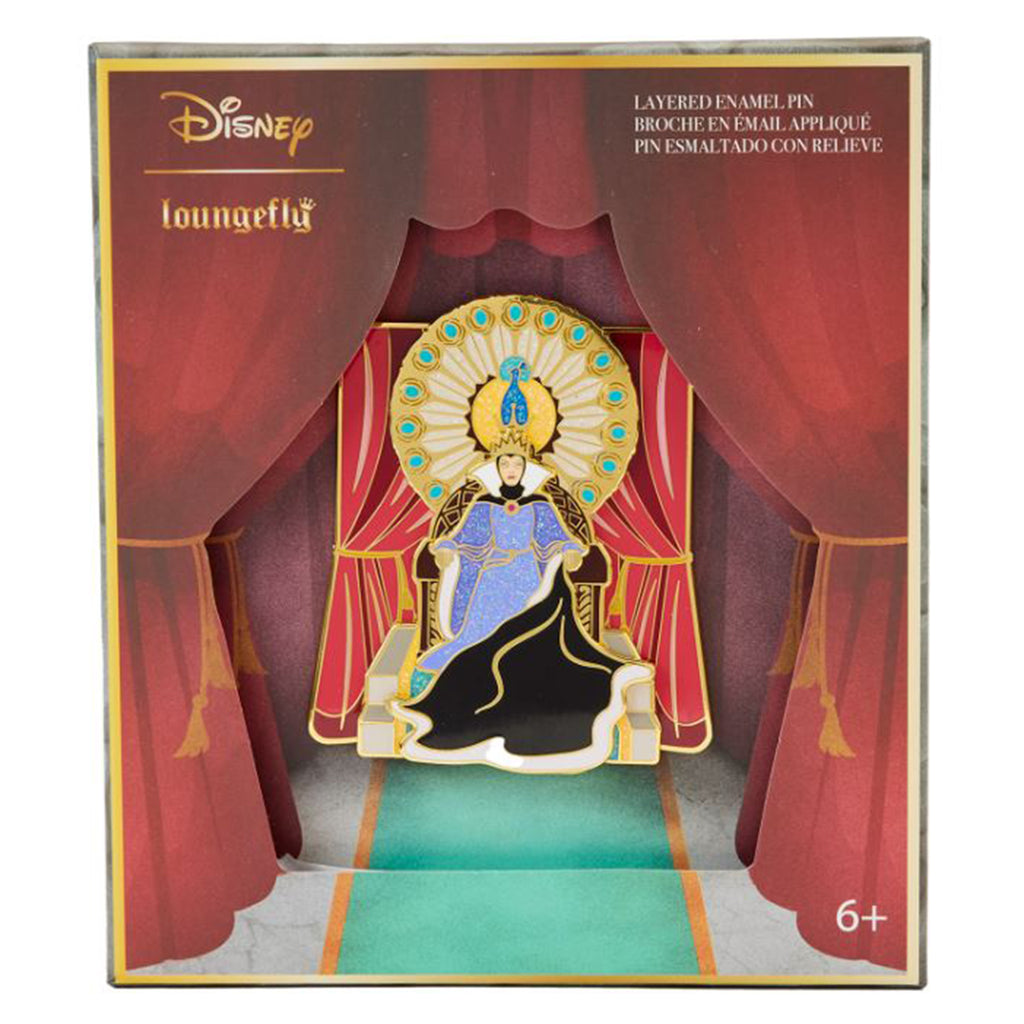 Loungefly Disney Snow White Evil Queen Throne 3 Inch Collector Box