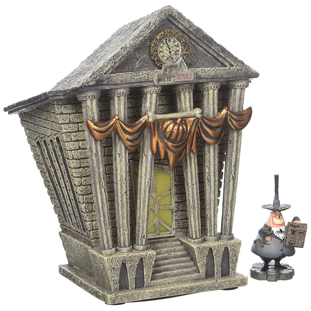 Enesco Nightmare Before Christmas Halloween Town City Hall Set