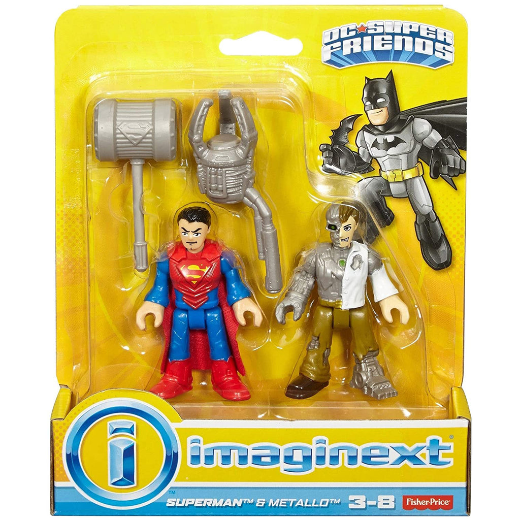 Imaginext DC Super Friends Superman Metallo Figure Set