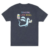 Dragons Love Books Unisex T-Shirt - Radar Toys