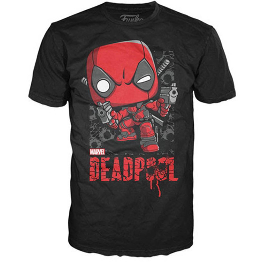 Funko Marvel POP Deadpool Shots Tee Shirt - Radar Toys