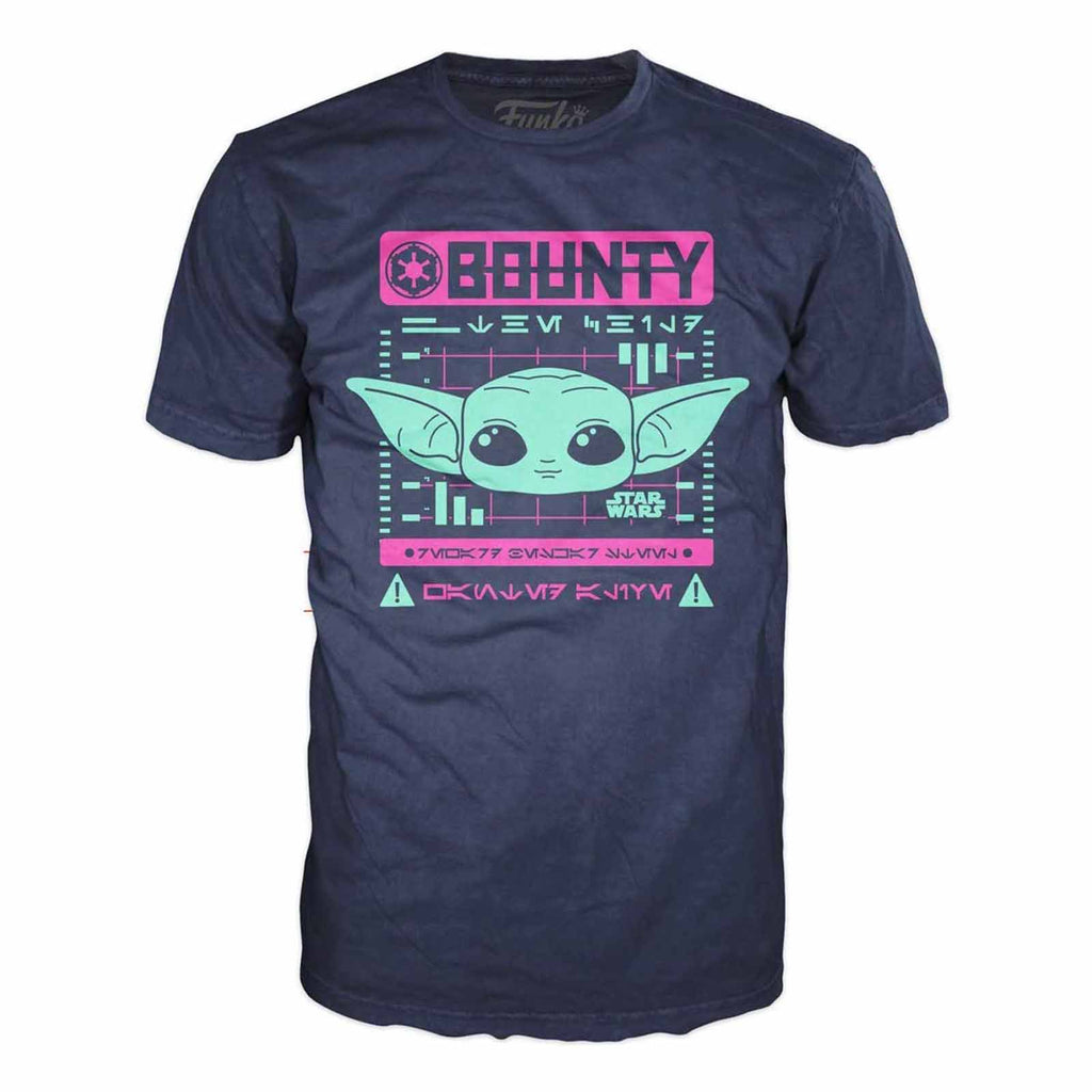 Funko Star Wars Mandalorian The Child Wanted Bounty Tee Shirt Adult