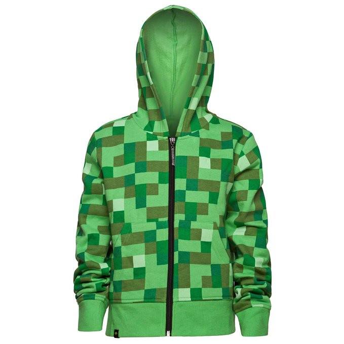 Minecraft Creeper Premium Youth Zip Up Hoodie