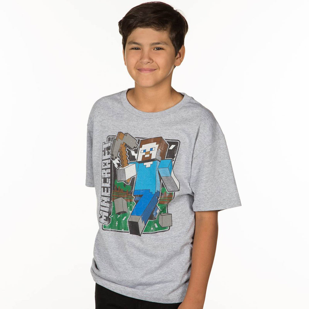 Minecraft Vintage Steve Youth Tee Shirt
