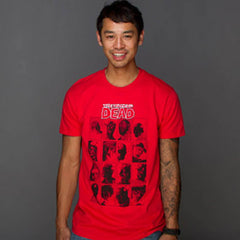 The Walking Dead Red Faces Premium Tee Shirt - Radar Toys