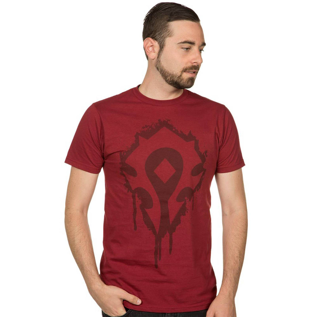 World of Warcraft Horde Crest Stencil Premium Men's Tee Shirt
