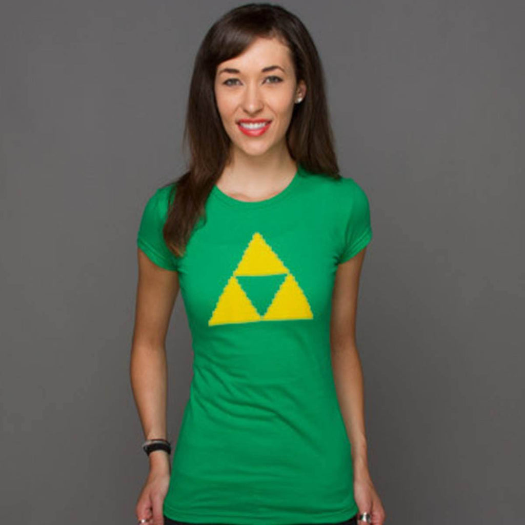 Zelda Power Wisdom Courage Symbol Women's Premium Tee Shirt