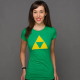 Zelda Power Wisdom Courage Symbol Women's Premium Tee Shirt - Radar Toys