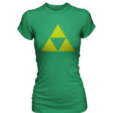 Zelda Power Wisdom Courage Symbol Women's Premium Tee Shirt - Radar Toys