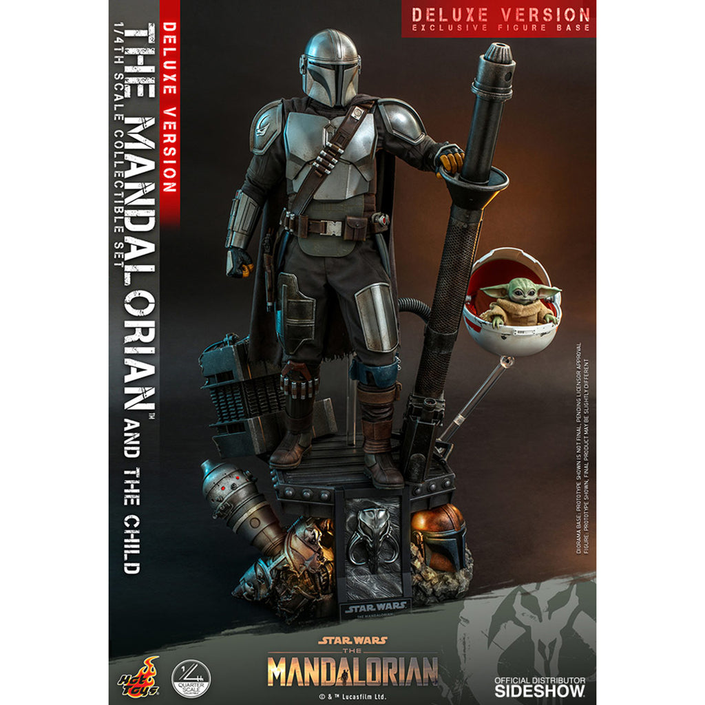 Hot Toys Star Wars Mandalorian Grogu Deluxe Quarter Scale Figure