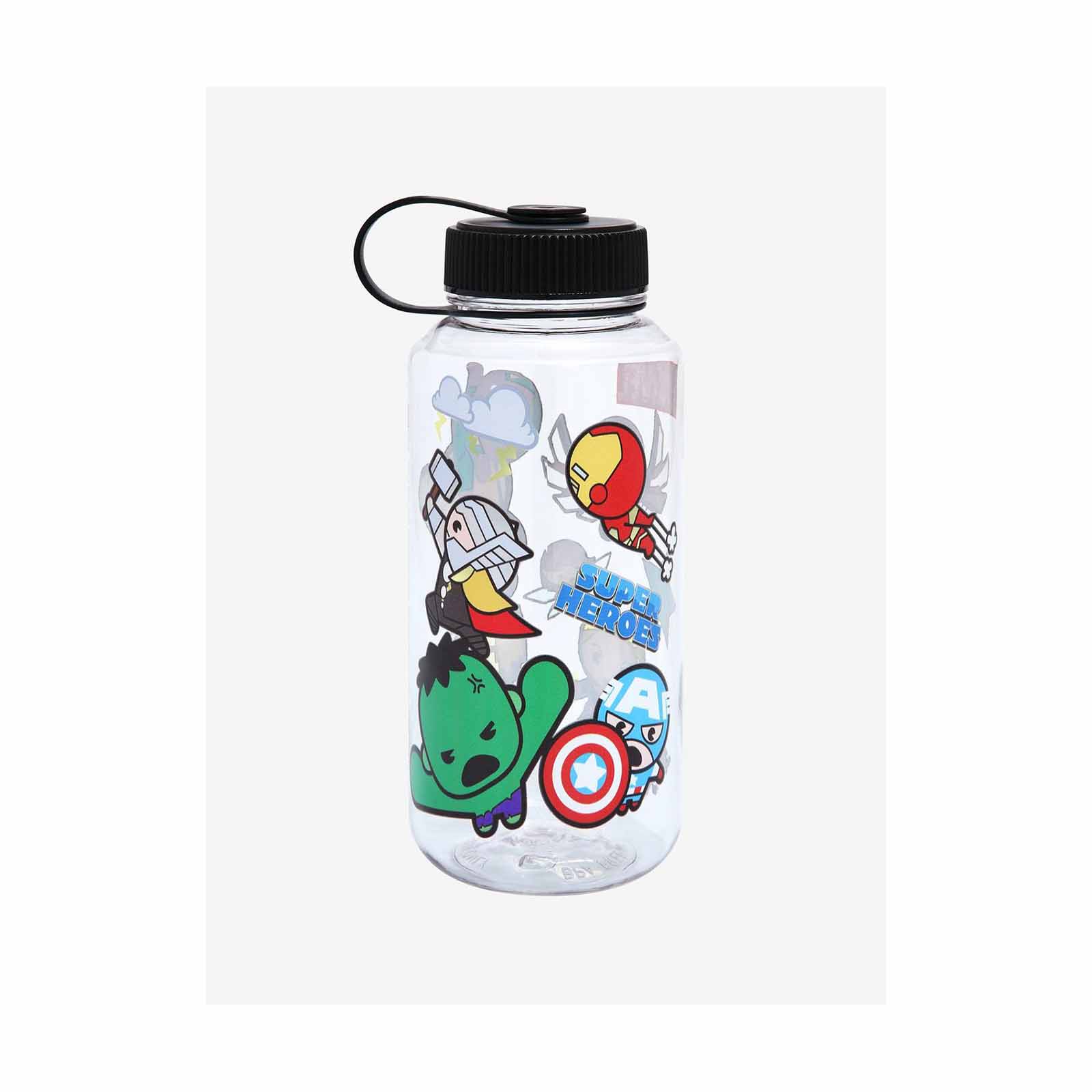 Marvel Avengers Chibi Sticker 32 oz Water Bottle