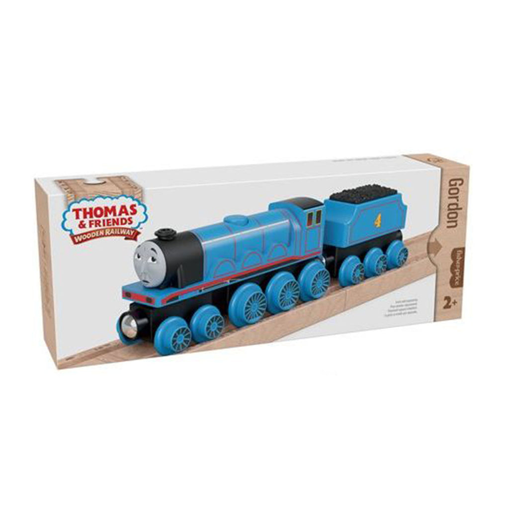 Fisher Price Thomas And Friends Wooden Railway Gordon Engine Car