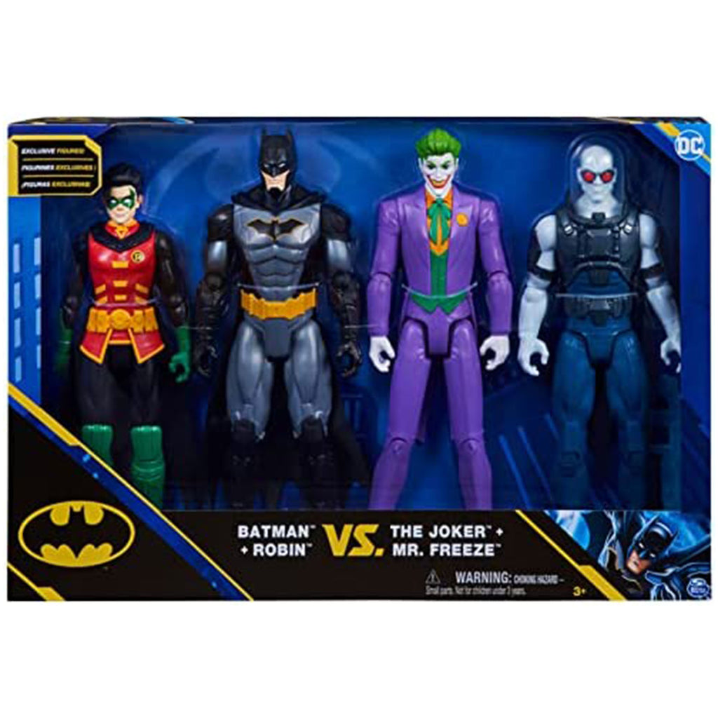 DC Batman And Robin Vs Joker And Mr Freeze 12 Inch Figure Set