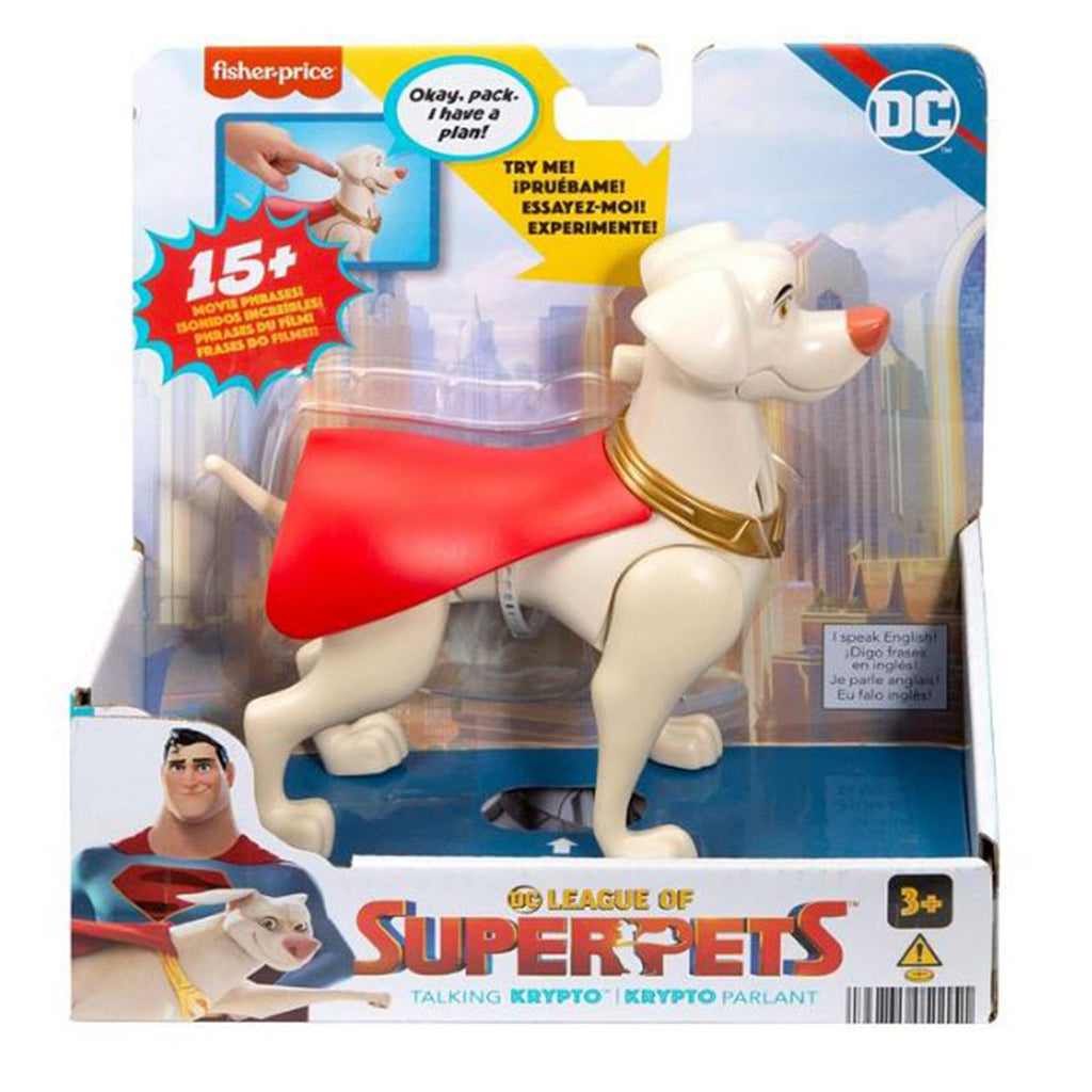 Mattel DC League Of Superpets Talking Krypto Figure - Radar Toys