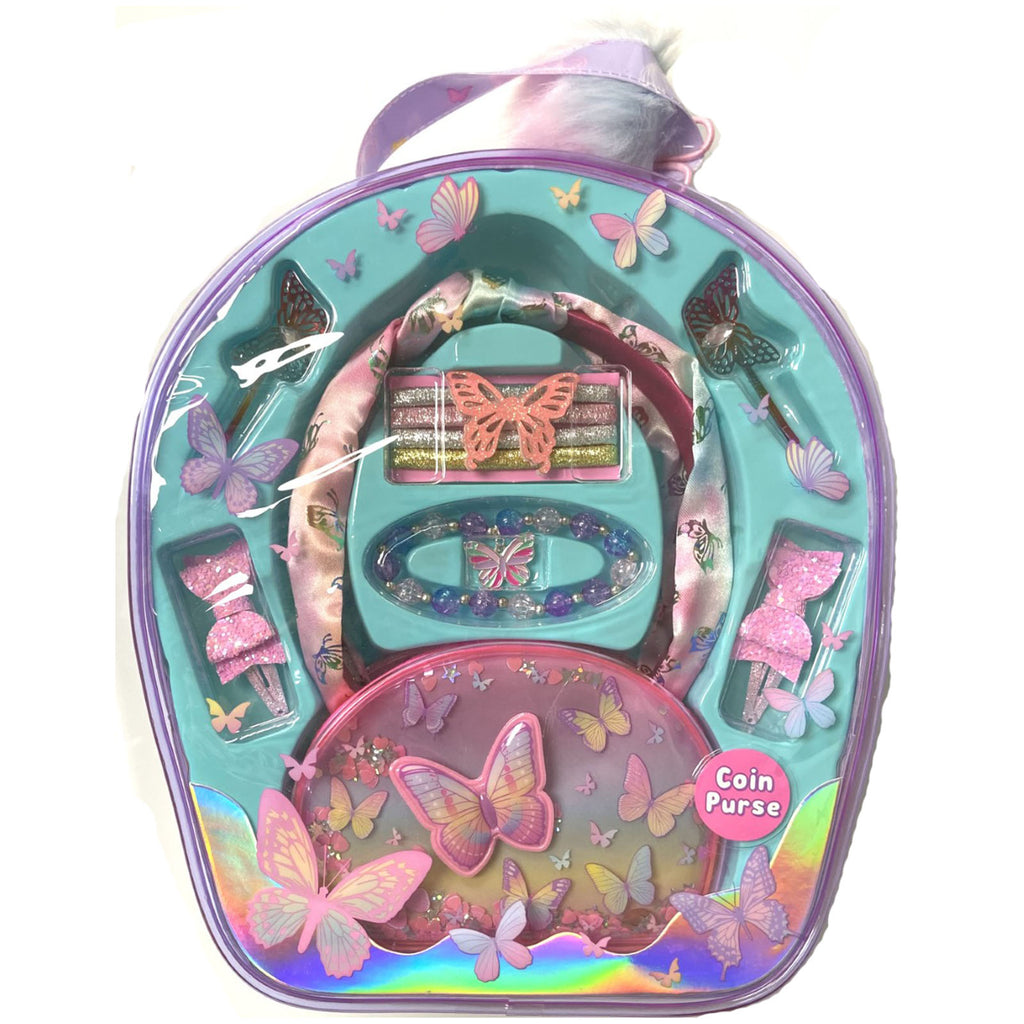 Hot Focus Tie Dye Butterfly Fashion Trend Accessories Set