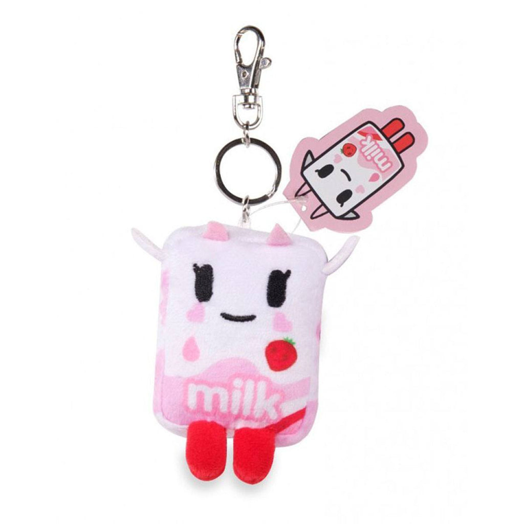 Tokidoki Strawberry Milk Moofia Plush Keychain - Radar Toys