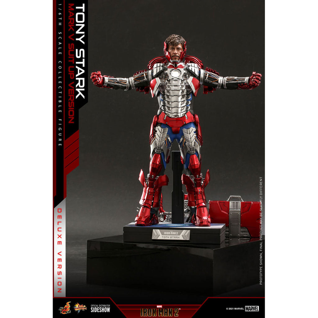Hot Toys Marvel Tony Stark Mark V Suit Up Deluxe Sixth Scale Figure - Radar Toys