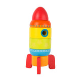 Small Foot Colorful Stacking Rocket Wooden Playset 10588 - Radar Toys