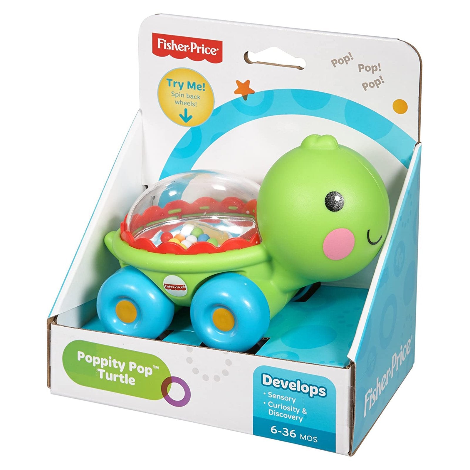 Fip Rattle Toy Fisher Price Develops Rattle Poppity Pop Turtle | Radar Toys