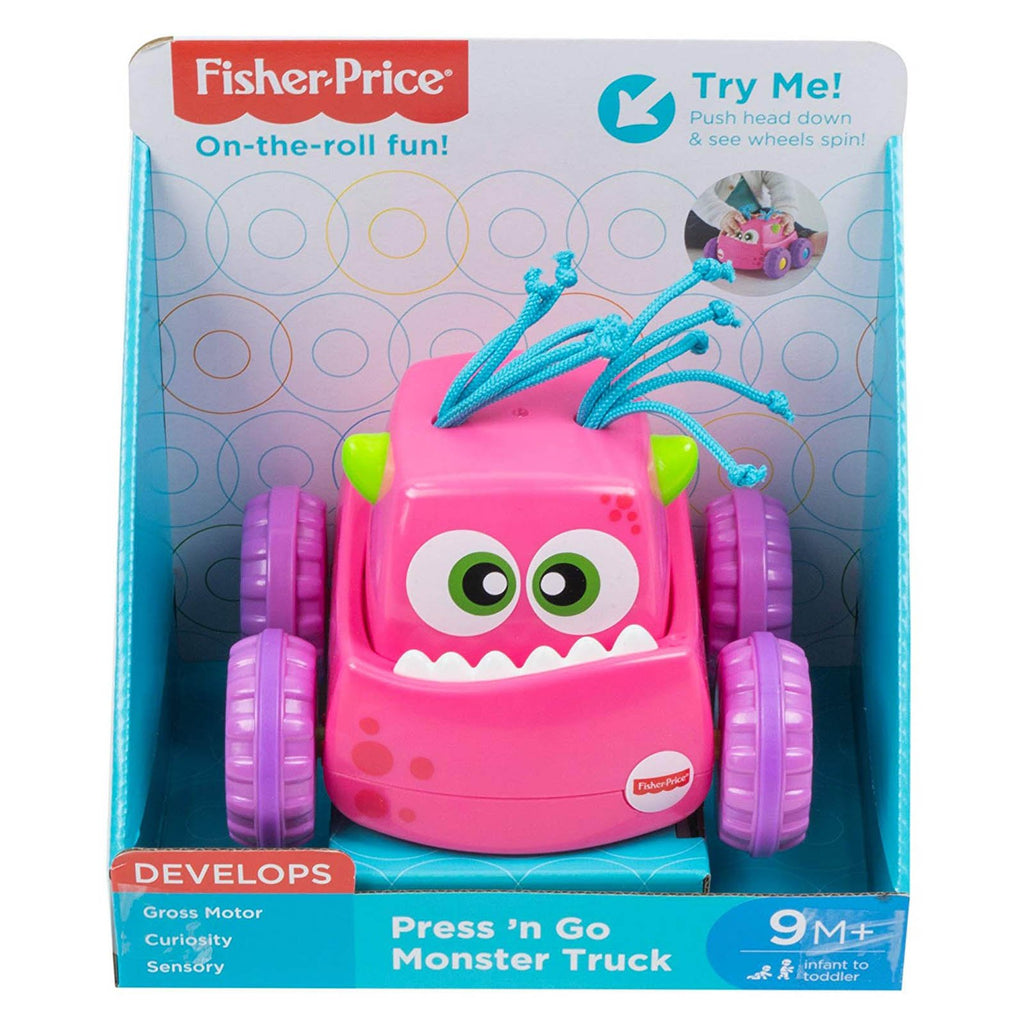 Fisher Price Press 'N Go Monster Truck Pink
