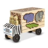 Melissa And Doug Classic Toy Safari Animal Rescue Truck Set - Radar Toys