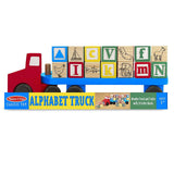 Melissa And Doug Classic Toy Wooden Alphabet Truck Play Set - Radar Toys