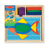 Melissa And Doug Classic Toy Wooden Beginner Pattern Blocks - Radar Toys