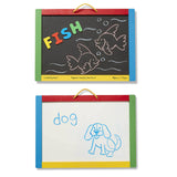 Melissa And Doug Classic Toy Wooden Magnetic Chalk And Dry-Erase Board - Radar Toys