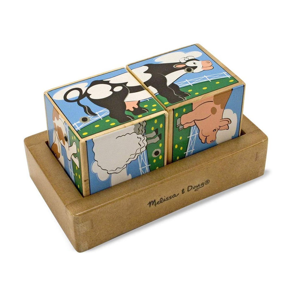 Melissa And Doug Farm Wooden Sound Blocks - Radar Toys