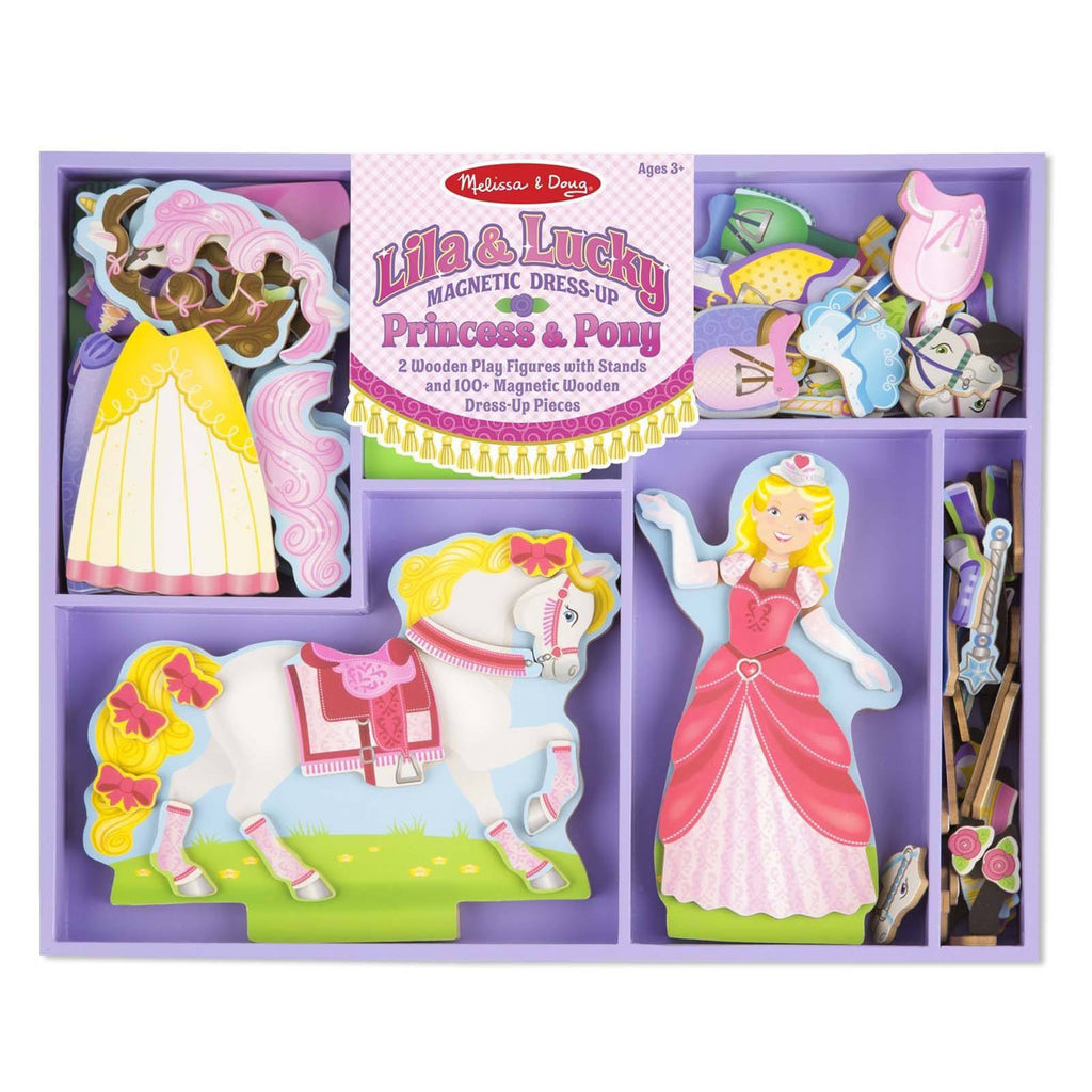 Melissa And Doug Lila And Lucky Magnetic Dress Up Set