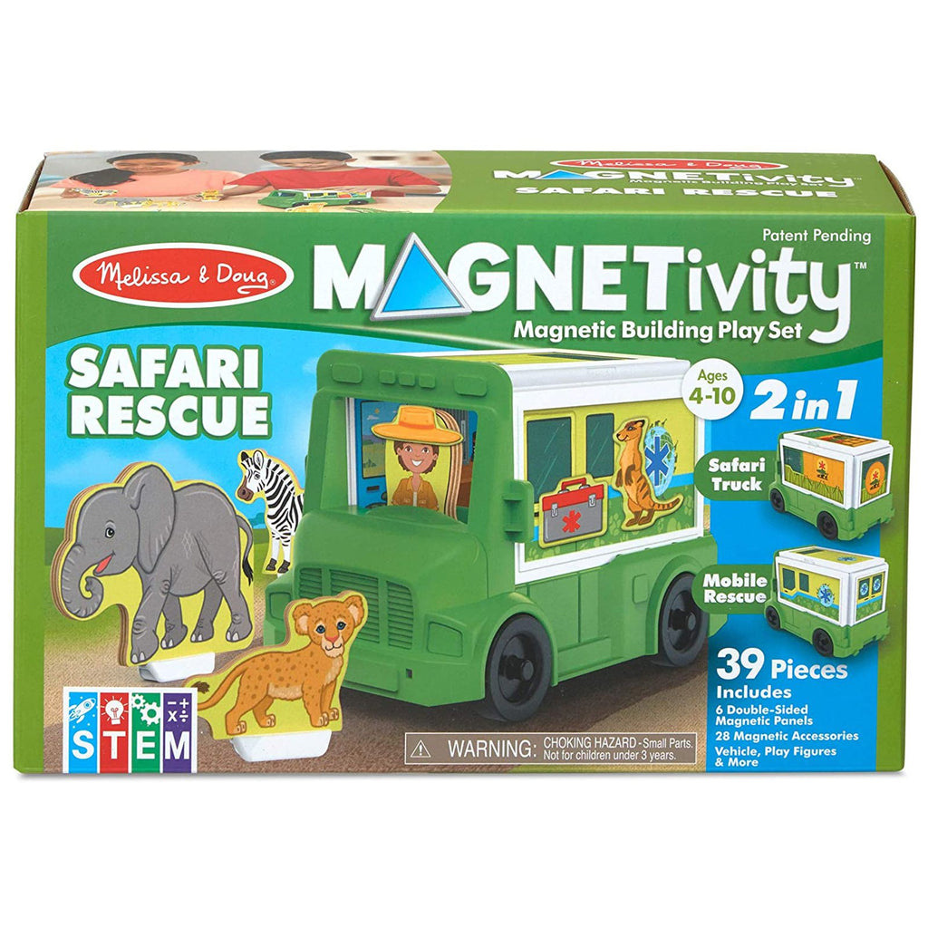 Melissa And Doug Magnetivity Safari Rescue Play Set