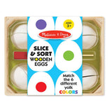 Melissa And Doug Slice And Sort Wooden Eggs Play Set - Radar Toys