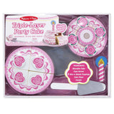 Melissa And Doug Triple Layer Party Cake Set - Radar Toys