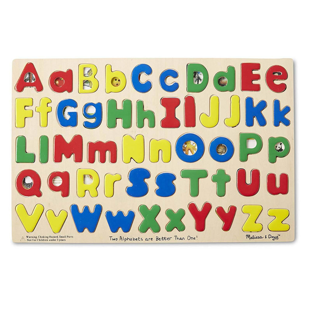 Melissa And Doug Two Alphabets Are Better Than One Puzzle - Radar Toys
